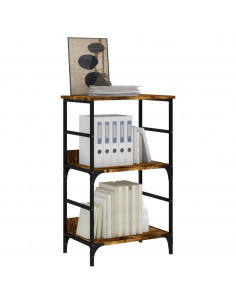 Libreria Rovere Fumo 50x33x82 cm in Legno Multistrato 2