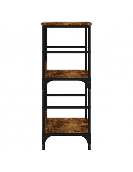 Libreria Rovere Fumo 50x33x82 cm in Legno Multistrato