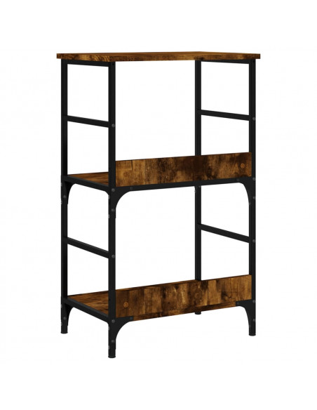 Libreria Rovere Fumo 50x33x82 cm in Legno Multistrato