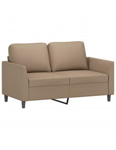 Set di Divani 3 pz con Cuscini cappuccino in Similpelle 2