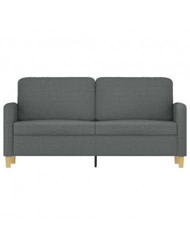 Divano a 2 Posti Grigio Scuro 140 cm in Tessuto