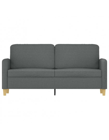 Divano a 2 Posti Grigio Scuro 140 cm in Tessuto