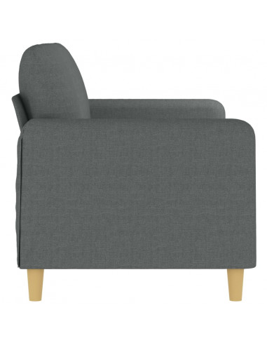 Divano a 2 Posti Grigio Scuro 140 cm in Tessuto
