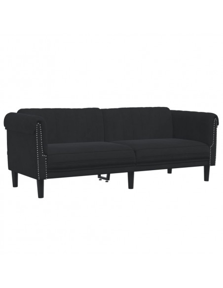Set di Divani 2 pz Nero in Velluto