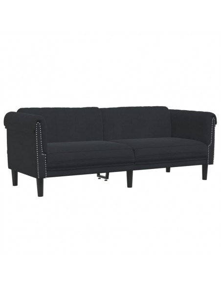 Set di Divani 3 pz Nero in Velluto