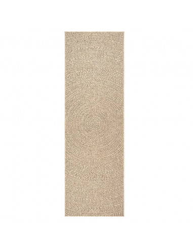 Tappeto ZIZUR 80x200 cm Aspetto Iuta per Interni ed Esterni