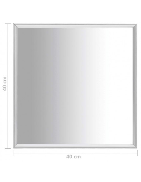 Specchio Argento 40x40 cm