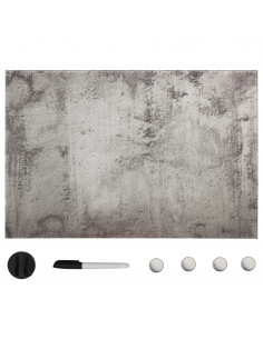 Lavagna Magnetica a Parete in Vetro 60x40 cm