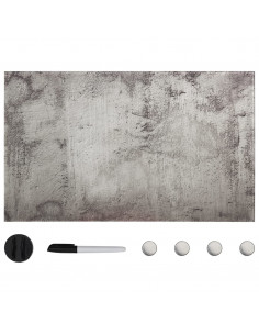 Lavagna Magnetica a Parete in Vetro 100x60 cm