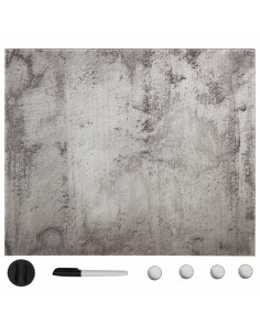 Lavagna Magnetica a Parete in Vetro 60x60 cm