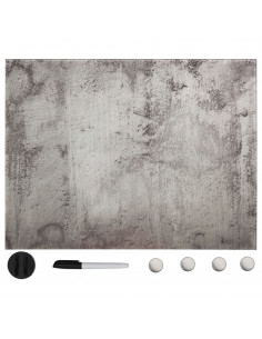 Lavagna Magnetica a Parete in Vetro 80x60 cm