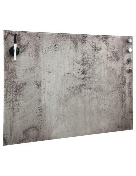 Lavagna Magnetica a Parete in Vetro 80x60 cm