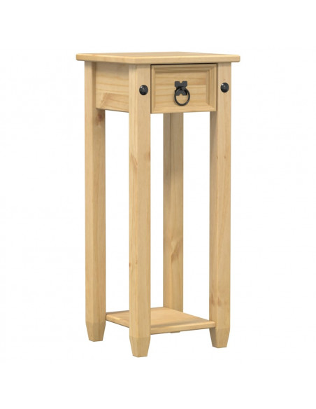 Porta Piante Corona 30x30x73 cm in Legno Massello di Pino