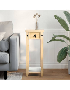 Porta Piante Corona 30x30x73 cm in Legno Massello di Pino 2