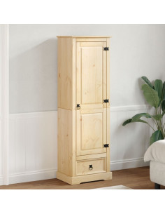Armadio Corona 55x38x170 cm in Legno Massello di Pino 2