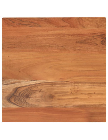 Piano Tavolo 60x60x2,5 cm Quadrato Legno Massello di Acacia