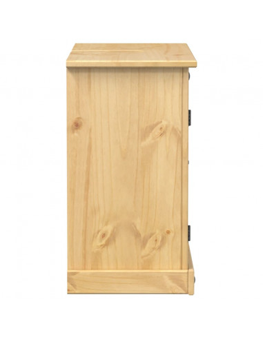 Mobile Lavabo da Bagno Corona 73x33x60cm Legno Massello di Pino