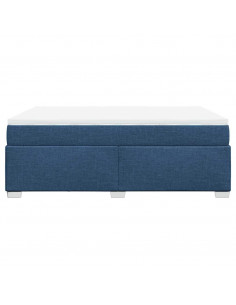 Giroletto a Molle con Materasso Blu 140x190 cm in Tessuto 2