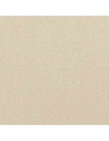 Giroletto a Molle con Materasso Crema 140x19 cm in Tessuto