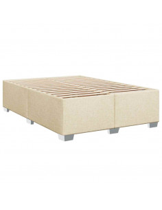 Giroletto a Molle con Materasso Crema 140x19 cm in Tessuto 2