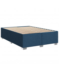 Giroletto a Molle con Materasso Blu 140x190 cm in Tessuto 2