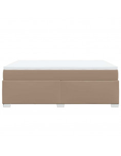 Giroletto a Molle con Materasso Cappuccino 140x190cm Similpelle 2