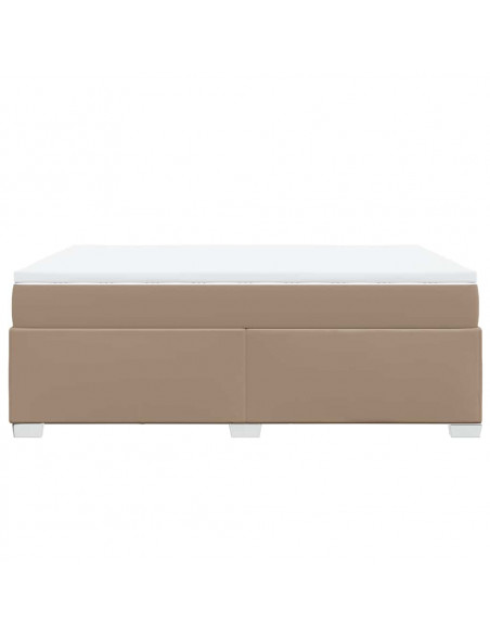 Giroletto a Molle con Materasso Cappuccino 140x190cm Similpelle