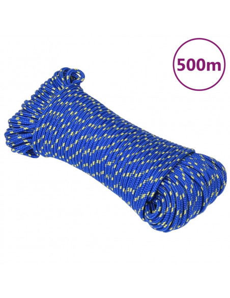 Corda Nautica Blu 5 mm 500 m in Polipropilene