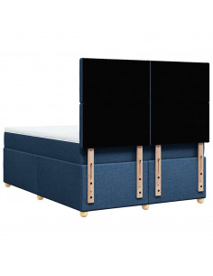 Giroletto a Molle con Materasso Blu 140x190 cm in Tessuto 2