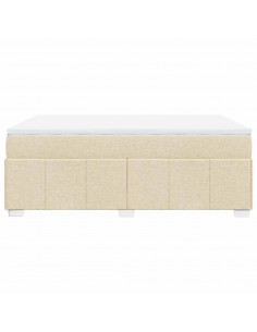 Giroletto a Molle con Materasso Crema 140x19 cm in Tessuto 2