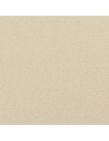 Giroletto a Molle con Materasso Crema 140x19 cm in Tessuto