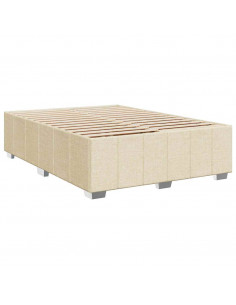 Giroletto a Molle con Materasso Crema 140x19 cm in Tessuto 2