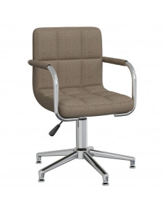 Sedia da Ufficio Girevole Tortora in Tessuto