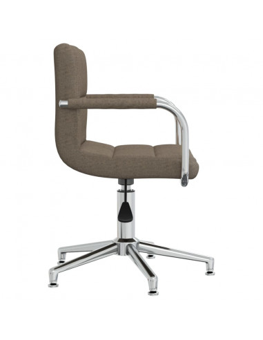 Sedia da Ufficio Girevole Tortora in Tessuto