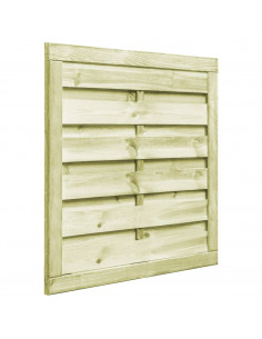 Cancello da Giardino Legno di Pino Impregnato 100x100 cm Verde 2