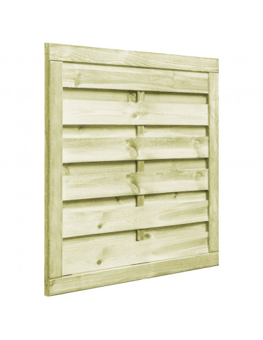 Cancello da Giardino Legno di Pino Impregnato 100x100 cm Verde