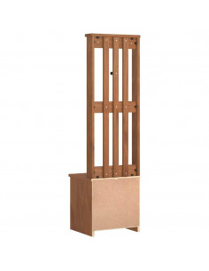 Albero da Ingresso SANDENS 45x40x159,5 cm in Legno di Pino 2