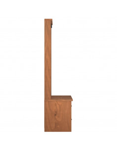 Albero da Ingresso SANDENS 87x40x159,5 cm in Legno di Pino