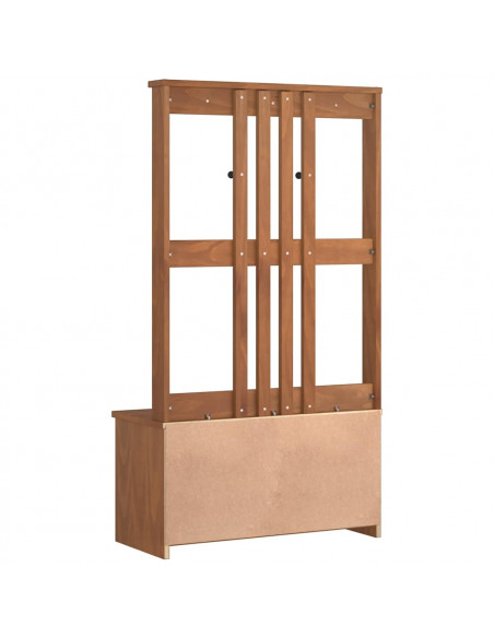 Albero da Ingresso SANDENS 87x40x159,5 cm in Legno di Pino