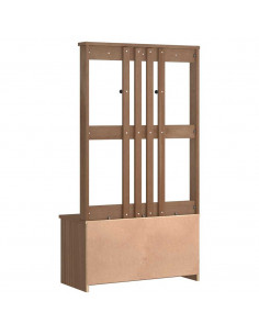 Albero da Ingresso SANDENS 87x40x159,5 cm in Legno di Pino 2