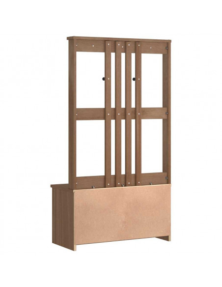 Albero da Ingresso SANDENS 87x40x159,5 cm in Legno di Pino
