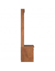 Albero da Ingresso SANDENS 87x40x159,5 cm in Legno di Pino