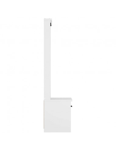 Albero da Ingresso SANDENS Bianco 45x40x159,5 cm Legno di Pino