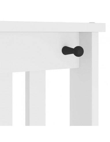 Albero da Ingresso SANDENS Bianco 45x40x159,5 cm Legno di Pino