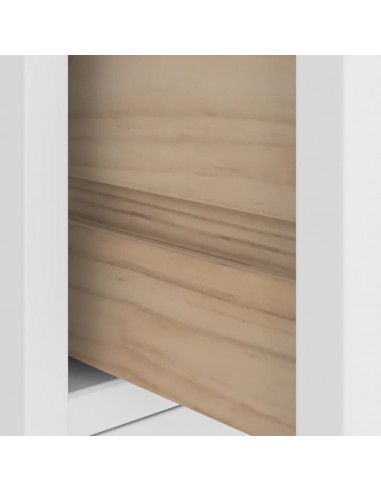 Albero da Ingresso SANDENS Bianco 87x40x159,5 cm Legno di Pino