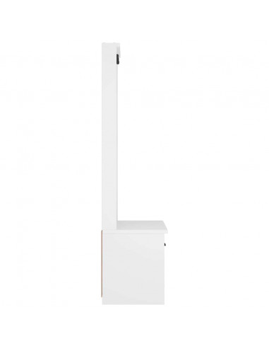 Albero da Ingresso SANDENS Bianco 87x40x159,5 cm Legno di Pino