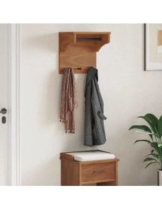 Appendiabiti da Parete SANDNES 43x30x42 cm in Legno di Pino 2