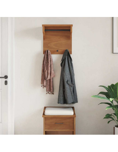 Appendiabiti da Parete SANDNES 43x30x42 cm in Legno di Pino