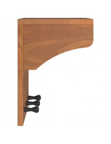 Appendiabiti da Parete SANDNES 43x30x42 cm in Legno di Pino