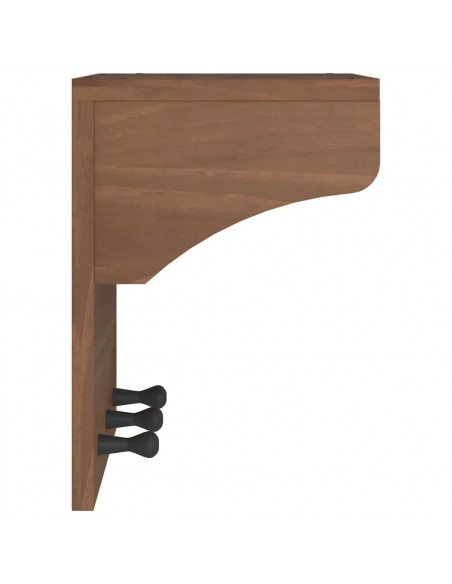 Appendiabiti da Parete SANDNES 43x30x42 cm in Legno di Pino